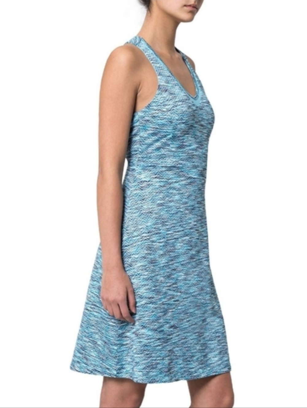 Mondetta MPG Performance Gear Turquoise Space-Dye Athletic Dress Sz S